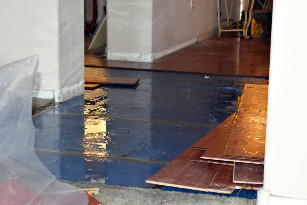 Professional Burst Pipe Cleanup technician working in Deerfield, MA